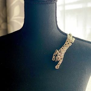 Tiger silver Metal Brooche
